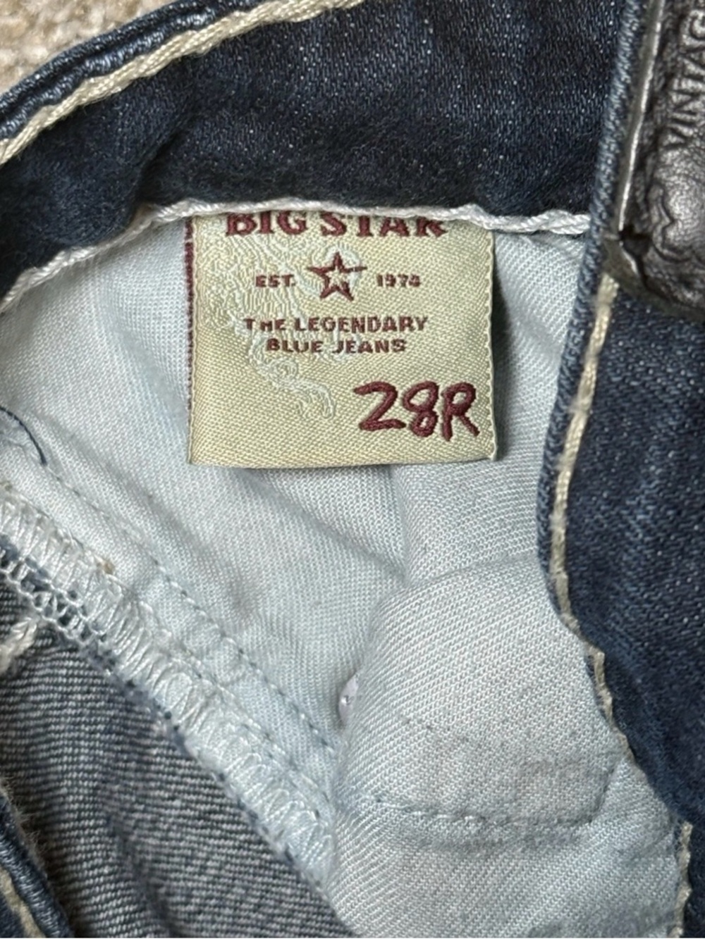 Big Star LIV Women's 28 R Boot Cut Jeans
Stretch Denim Distressed Msrs 31 X 32 - Picture 10 of 12